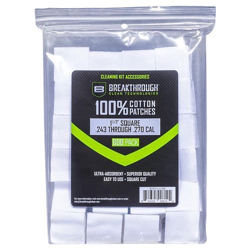 Breakthrough Clean BTCPS11/2600 Square Patches 243/270 Cal 600 pieces Breakthrough Clean BTCPS11/2600 Square Patches 243/270 Cal 600 pieces