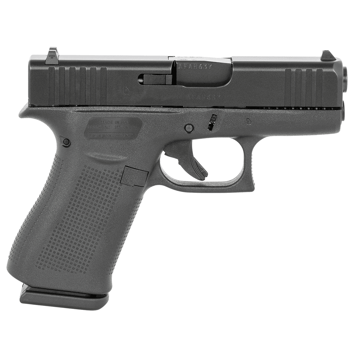 Glock G43X Sub-Compact 9mm Pistol USA Made UX4350201 Glock G43X Sub-Compact 9mm Pistol USA Made UX4350201