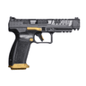 Canik HG6610TN SFx Rival 9mm Gray & Gold Cerakote Optic Cut Competition Handgun - right side Canik HG6610TN SFx Rival 9mm Gray & Gold Cerakote Optic Cut Competition Handgun - right side