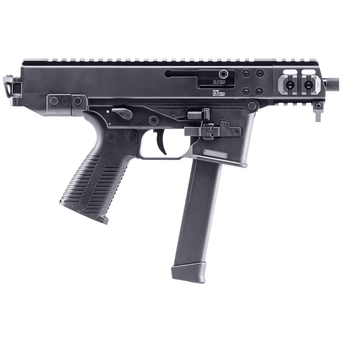 B&T Brugger & Thomet Firearms 450008G GHM9 Compact 9mm Pistol uses Glock Magazines B&T Brugger & Thomet Firearms 450008G GHM9 Compact 9mm Pistol uses Glock Magazines