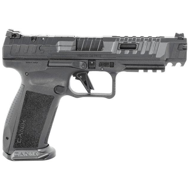 Canik HG6815N SFx Rival Full Size Frame 9mm Luger 18+1, 5" Black Steel Barrel, Dark Side Ported/Serrated Steel Slide, Polymer Frame w/Beavertail & Picatinny Rail, Ambidextrous Canik HG6815N SFx Rival Full Size Frame 9mm Luger 18+1, 5" Black Steel Barrel, Dark Side Ported/Serrated Steel Slide, Polymer Frame w/Beavertail & Picatinny Rail, Ambidextrous