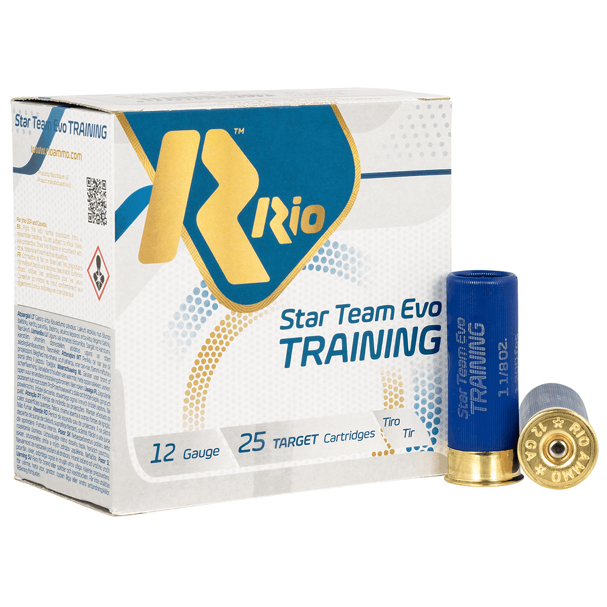 Rio 12 Gauge 2.75" 1 -1/8 oz 8 Shot 25 Per Box STT328 Rio 12 Gauge 2.75" 1 -1/8 oz 8 Shot 25 Per Box STT328