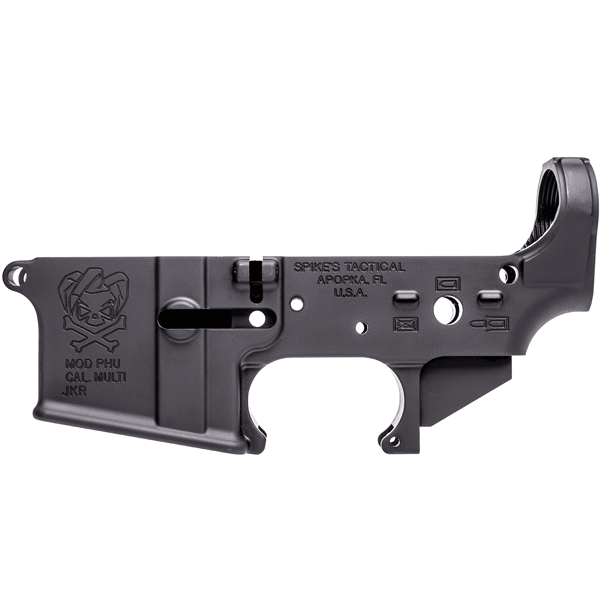 Spikes Tactical PHU Joker Stripped Lower Receiver Multi-Caliber AR-15 Spikes Tactical PHU Joker Stripped Lower Receiver Multi-Caliber AR-15