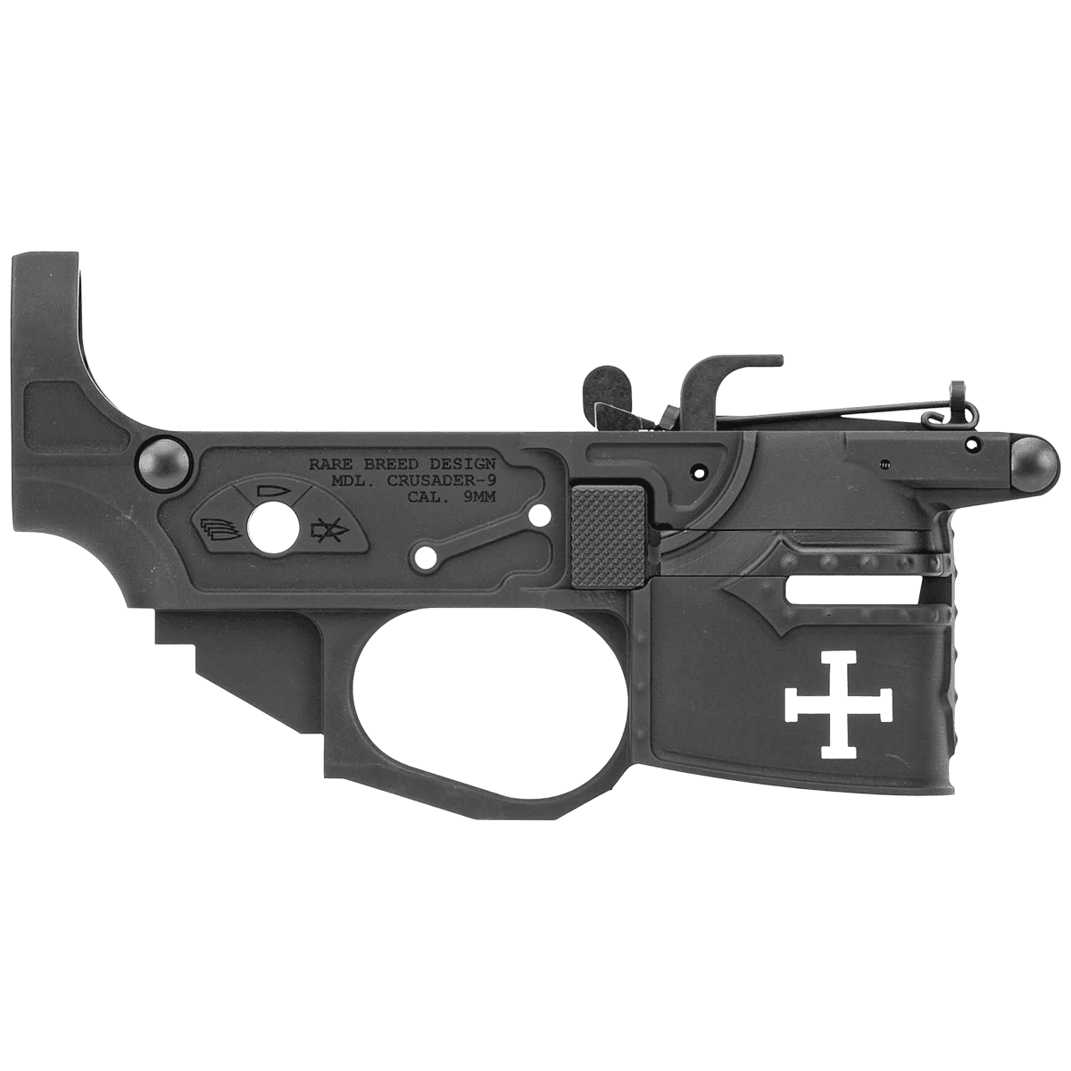 Spikes Tactical Rare Breed Crusader 9mm Stripped Lower Receiver AR-Platform Spikes Tactical Rare Breed Crusader 9mm Stripped Lower Receiver AR-Platform