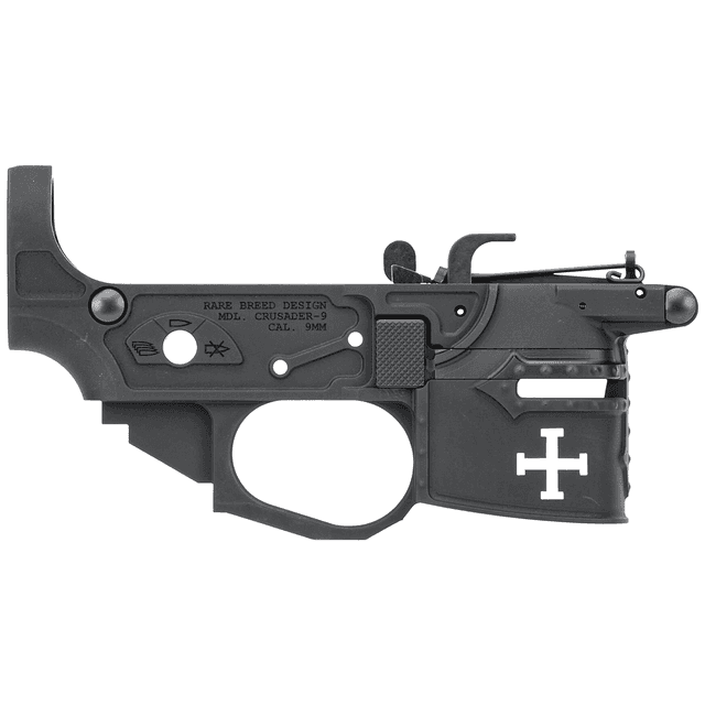 Spikes Tactical Rare Breed Crusader 9mm Stripped Lower Receiver AR-Platform Spikes Tactical Rare Breed Crusader 9mm Stripped Lower Receiver AR-Platform