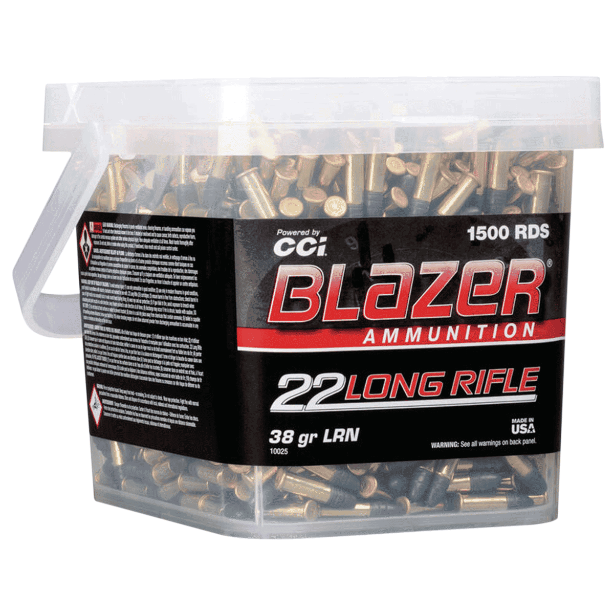 CCI 10025 Blazer Rimfire 22 LR 38 gr Lead Round Nose/ 1500 Per Box CCI 10025 Blazer Rimfire 22 LR 38 gr Lead Round Nose/ 1500 Per Box