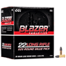 CCI 10022 Blazer Rimfire Value Pack 22 LR 38 gr 1235 fps Lead Round Nose (LRN) 525 Bx/10 Cs CCI 10022 Blazer Rimfire Value Pack 22 LR 38 gr 1235 fps Lead Round Nose (LRN) 525 Bx/10 Cs