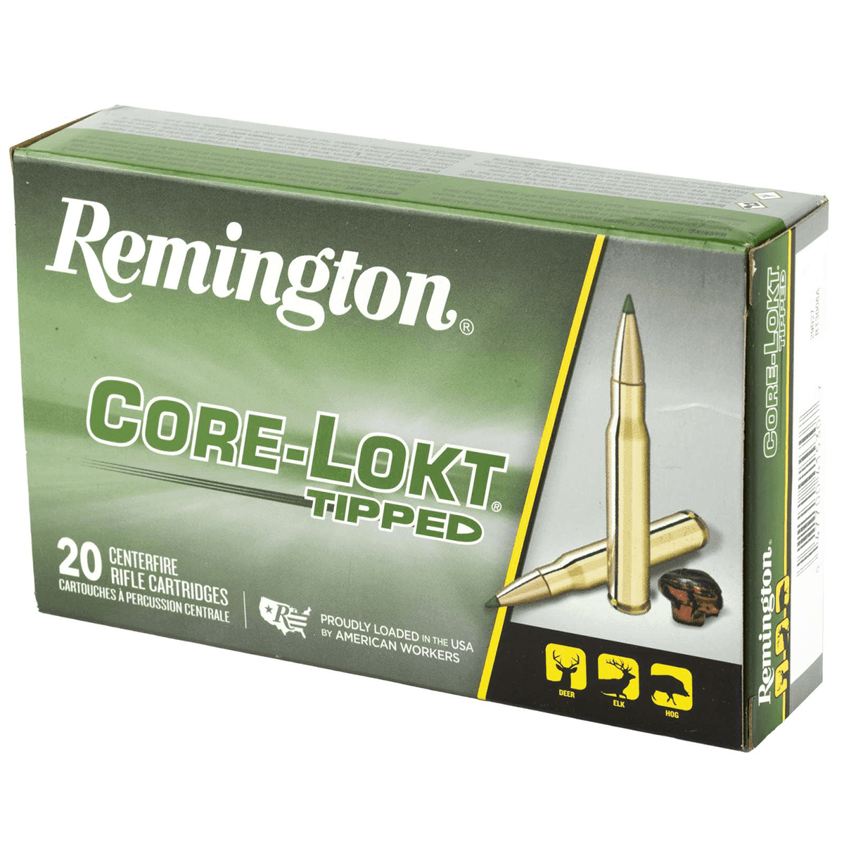 Remington Ammunition Core-Lokt Tipped 30-06 Springfield 150 gr 20 Per Box Remington Ammunition Core-Lokt Tipped 30-06 Springfield 150 gr 20 Per Box