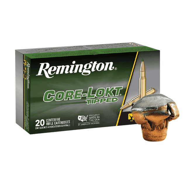 Remington Ammunition Core-Lokt Tipped 6.5 Creedmoor 129 gr Core-Lokt Tipped (CLT) 20 Per Box - 29017 Remington Ammunition Core-Lokt Tipped 6.5 Creedmoor 129 gr Core-Lokt Tipped (CLT) 20 Per Box - 29017