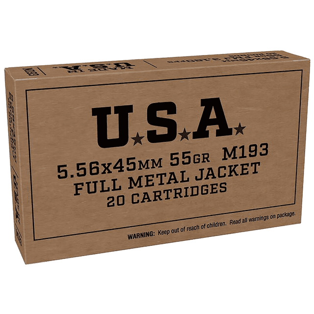 Winchester Ammo USA 5.56x45mm NATO 55 gr Full Metal Jacket - SGM193KW Winchester Ammo USA 5.56x45mm NATO 55 gr Full Metal Jacket - SGM193KW