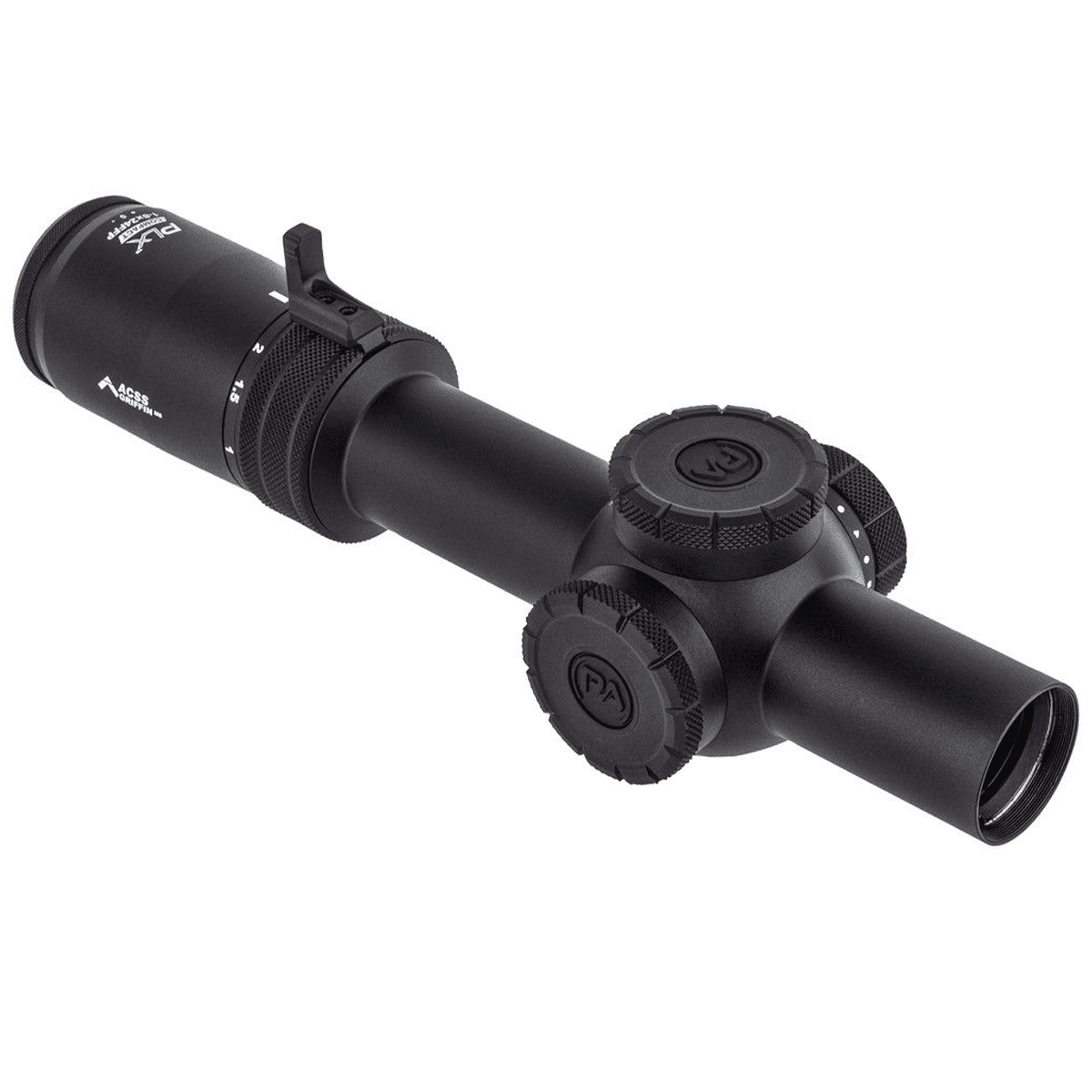 Primary Arms Compact PLxC 1-8X24 FFP Rifle Scope - Illuminated ACSS Griffin MIL M8 Reticle Primary Arms Compact PLxC 1-8X24 FFP Rifle Scope - Illuminated ACSS Griffin MIL M8 Reticle