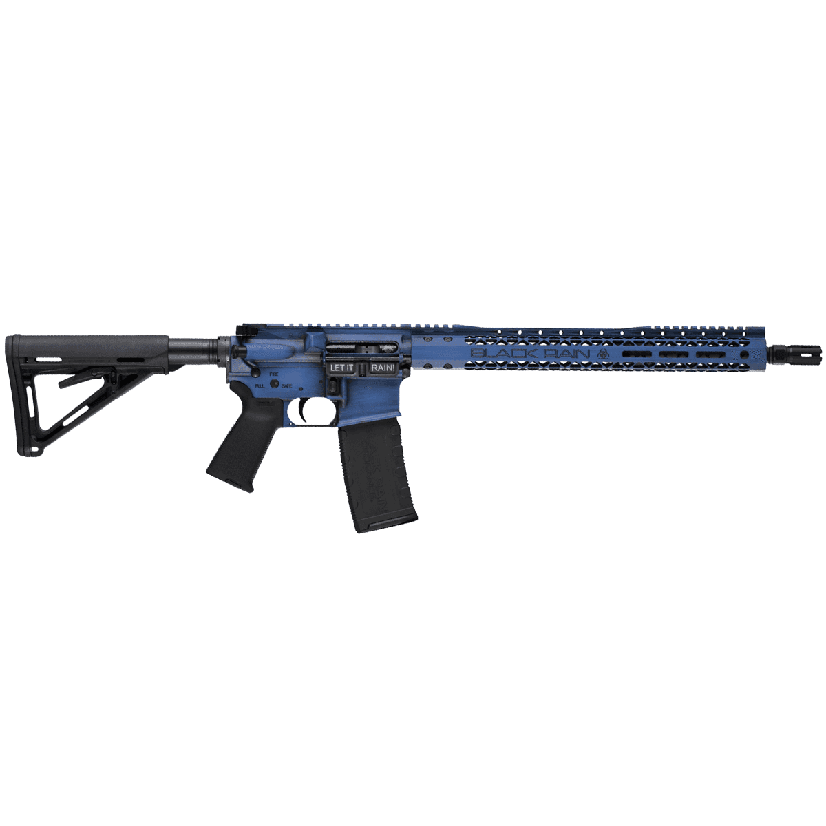 Black Rain Ordnance WTPBLB Spec 15+ We The People 5.56x45mm NATO 30+1 16", Blue Battleworn Black Rain Ordnance WTPBLB Spec 15+ We The People 5.56x45mm NATO 30+1 16", Blue Battleworn