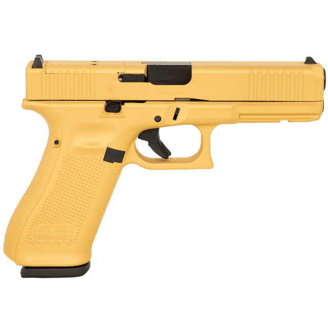Glock G17 Gen 5 9mm Gold Cerakote MOS Semi-Automatic Pistol Glock G17 Gen 5 9mm Gold Cerakote MOS Semi-Automatic Pistol