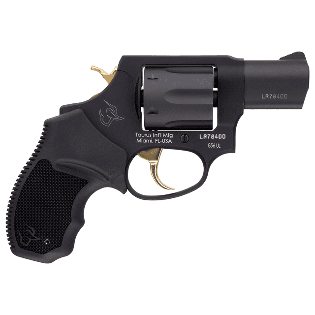 Taurus 856 Ultra-Lite 38 Special Revolver w/ Gold Accents 2" Taurus 856 Ultra-Lite 38 Special Revolver w/ Gold Accents 2"