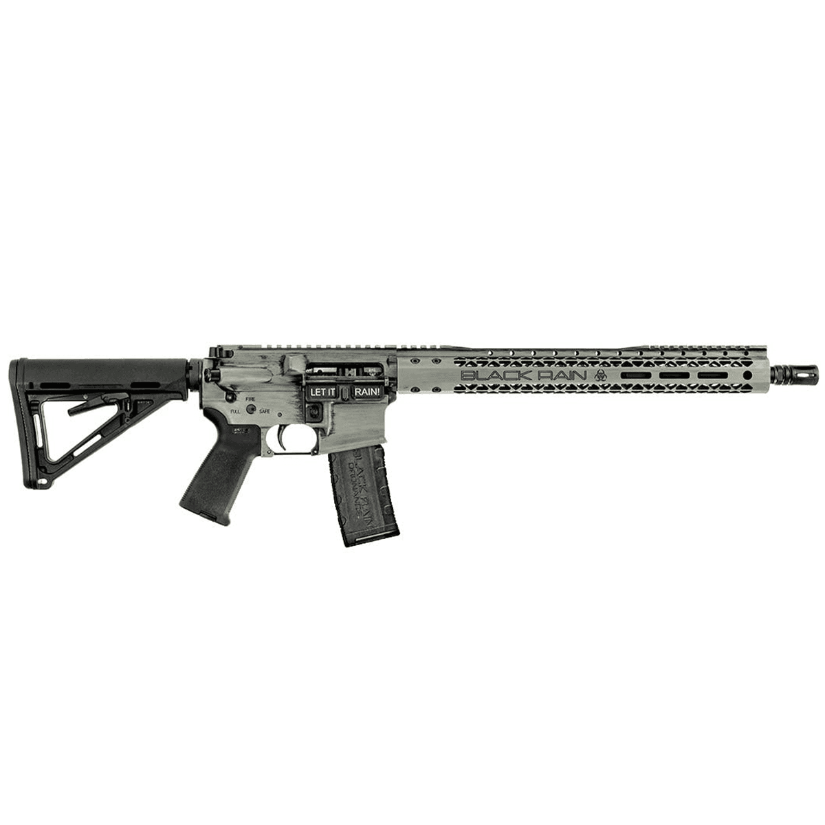 Black Rain Spec15 SSP 5.56 Grey Battleworn Semi Automatic Rifle AR-15 Black Rain Spec15 SSP 5.56 Grey Battleworn Semi Automatic Rifle AR-15