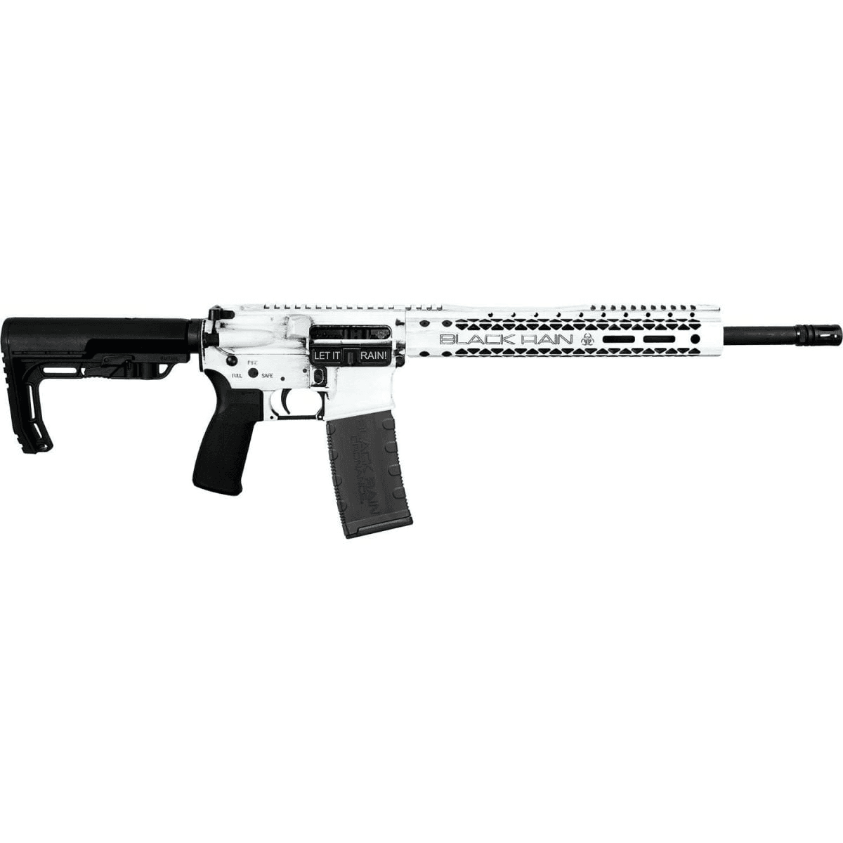 Black Rain Spec15 SSP 5.56 White Battleworn Semi Automatic Rifle AR-15 Black Rain Spec15 SSP 5.56 White Battleworn Semi Automatic Rifle AR-15