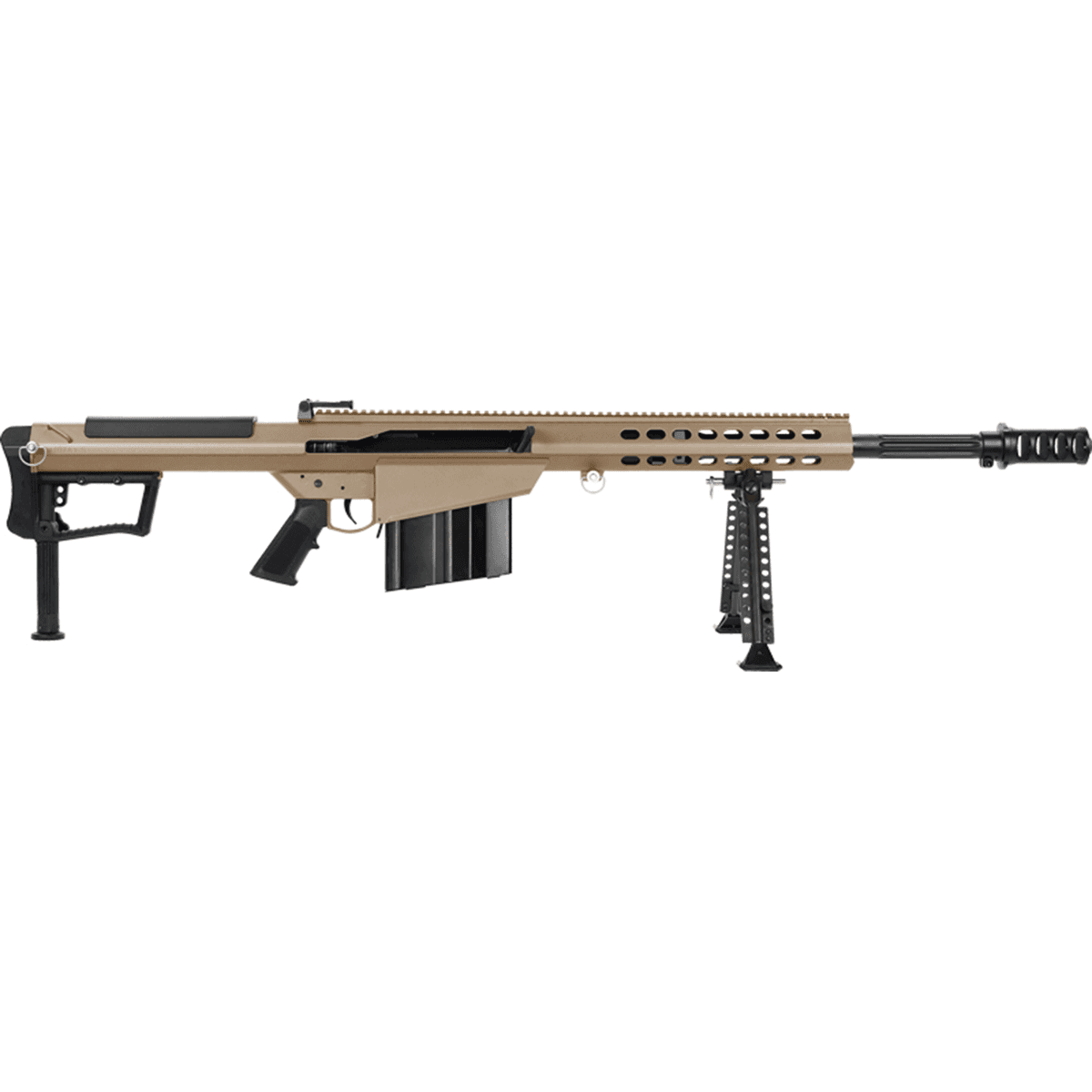 Barrett M107A1 S with Improved Internals, 50 BMG 10+1 20" Fluted Barrel, FDE Barrett M107A1 S with Improved Internals, 50 BMG 10+1 20" Fluted Barrel, FDE