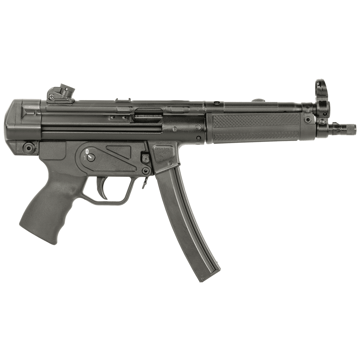 Century Arms HG6034ALN AP5 CORE 9mm Luger 30+1 8.90" Threaded Barrel, Black, Stamped Metal Rec, Fixed Front/Drum Rear Sights, Includes Sling (1 Mag) Century Arms HG6034ALN AP5 CORE 9mm Luger 30+1 8.90" Threaded Barrel, Black, Stamped Metal Rec, Fixed Front/Drum Rear Sights, Includes Sling (1 Mag)