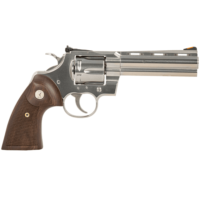 Colt Python 5" .357 Magnum Stainless Steel Revolver Handgun Colt Python 5" .357 Magnum Stainless Steel Revolver Handgun