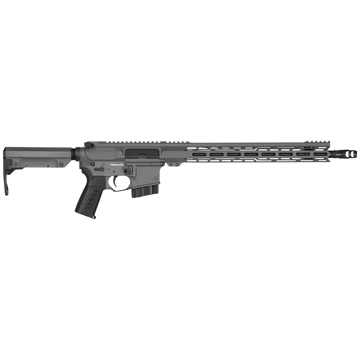 CMMG 60A10B5TNG Resolute MK4 6mm ARC 10+1 16.10" Black Nitride Threaded Barrel. Tungsten Gray Cerakote Picatinny Rail Aluminum Receiver. M-LOK Handguard. Black Synthetic CMMG 6 Position RipStock, Black Polymer Grip CMMG 60A10B5TNG Resolute MK4 6mm ARC 10+1 16.10" Black Nitride Threaded Barrel. Tungsten Gray Cerakote Picatinny Rail Aluminum Receiver. M-LOK Handguard. Black Synthetic CMMG 6 Position RipStock, Black Polymer Grip