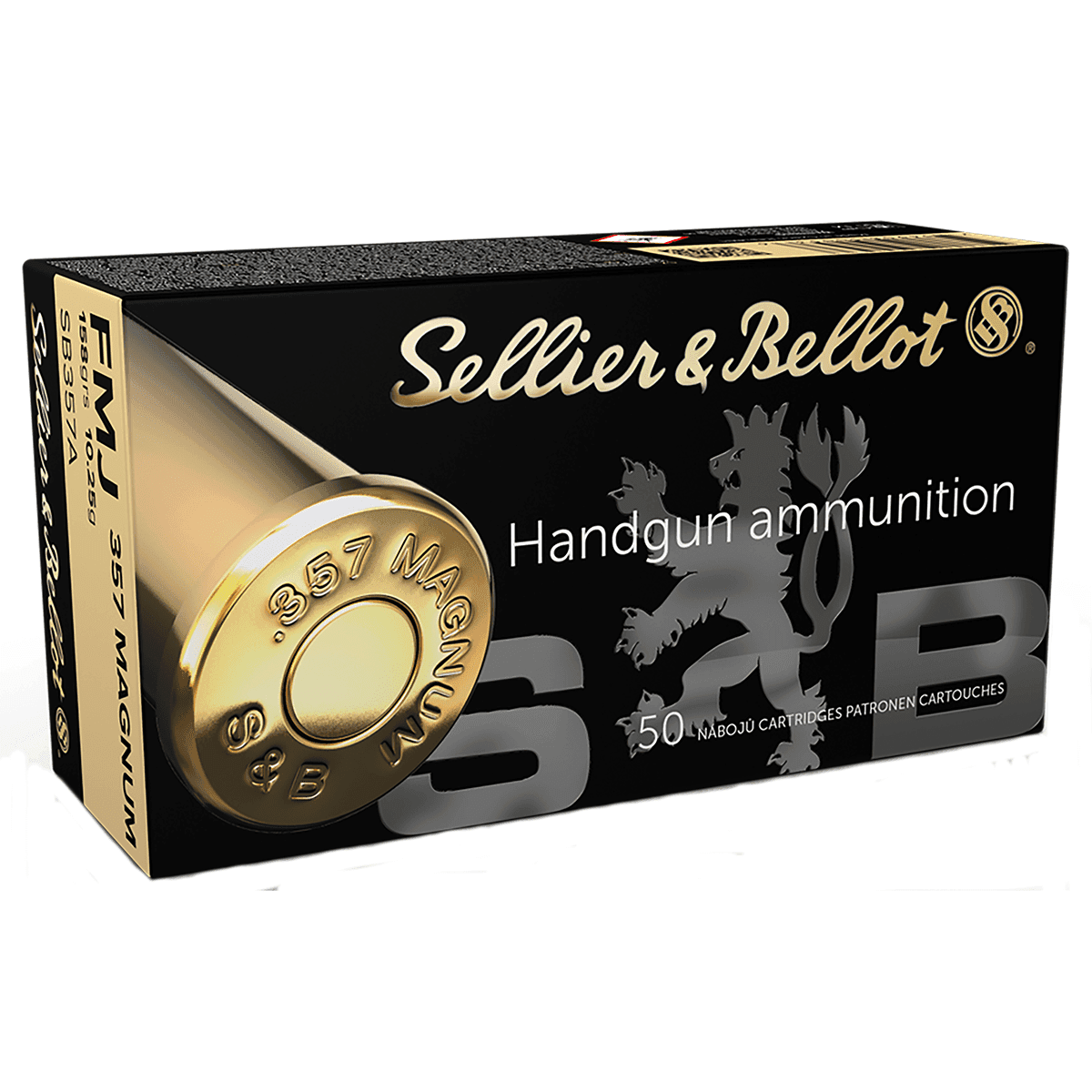 Sellier & Bellot 357 Magnum Handgun Ammo 158 gr FMJ Sellier & Bellot 357 Magnum Handgun Ammo 158 gr FMJ