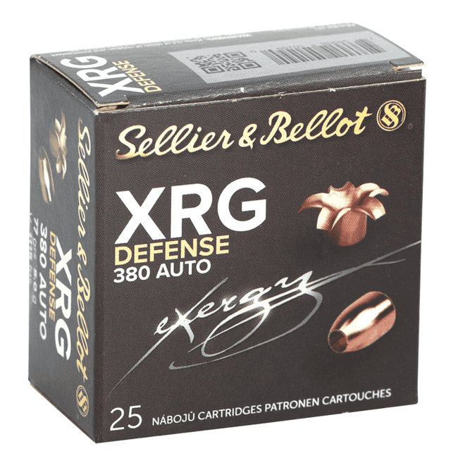 Sellier & Bellot 380 ACP XRG Defense Handgun Ammo 77 gr SCHP Sellier & Bellot 380 ACP XRG Defense Handgun Ammo 77 gr SCHP