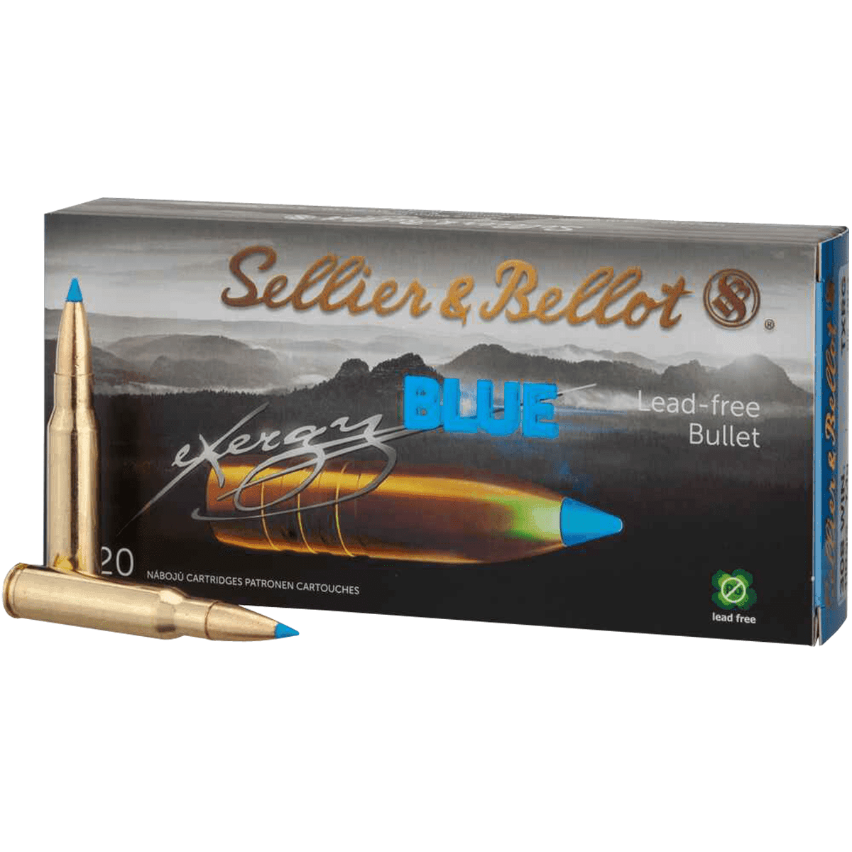 Sellier & Bellot 308 Win Hunting Ammo eXergy 165 gr TAC-EX-Blue Sellier & Bellot 308 Win Hunting Ammo eXergy 165 gr TAC-EX-Blue