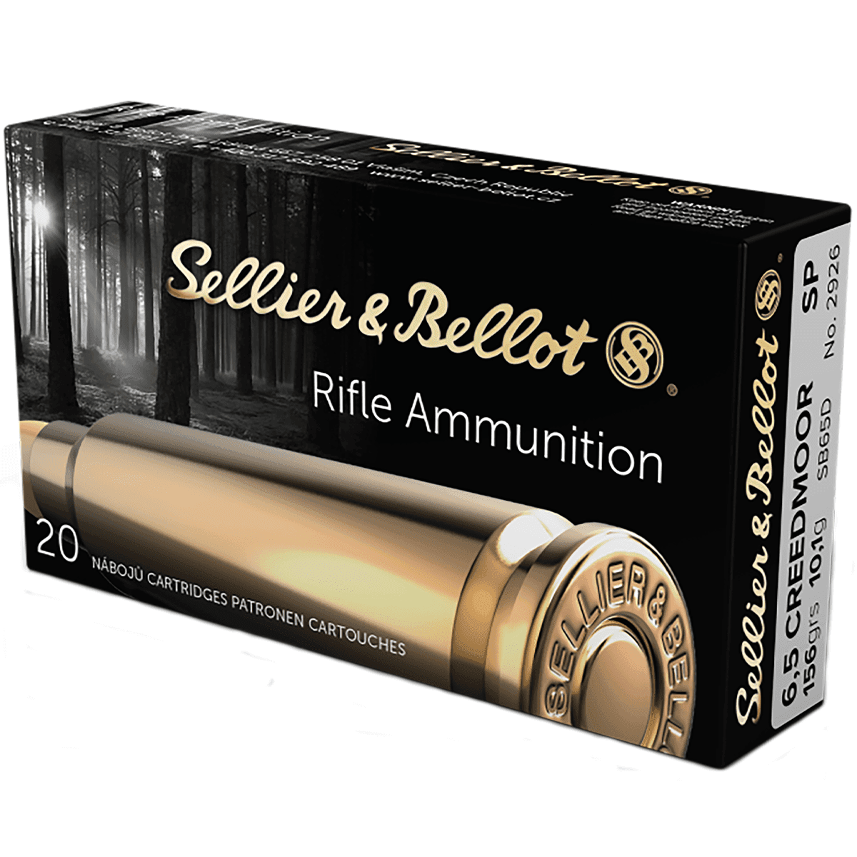 Sellier & Bellot 6.5 Creedmoor Rifle Ammo 156 gr Soft Point Sellier & Bellot 6.5 Creedmoor Rifle Ammo 156 gr Soft Point