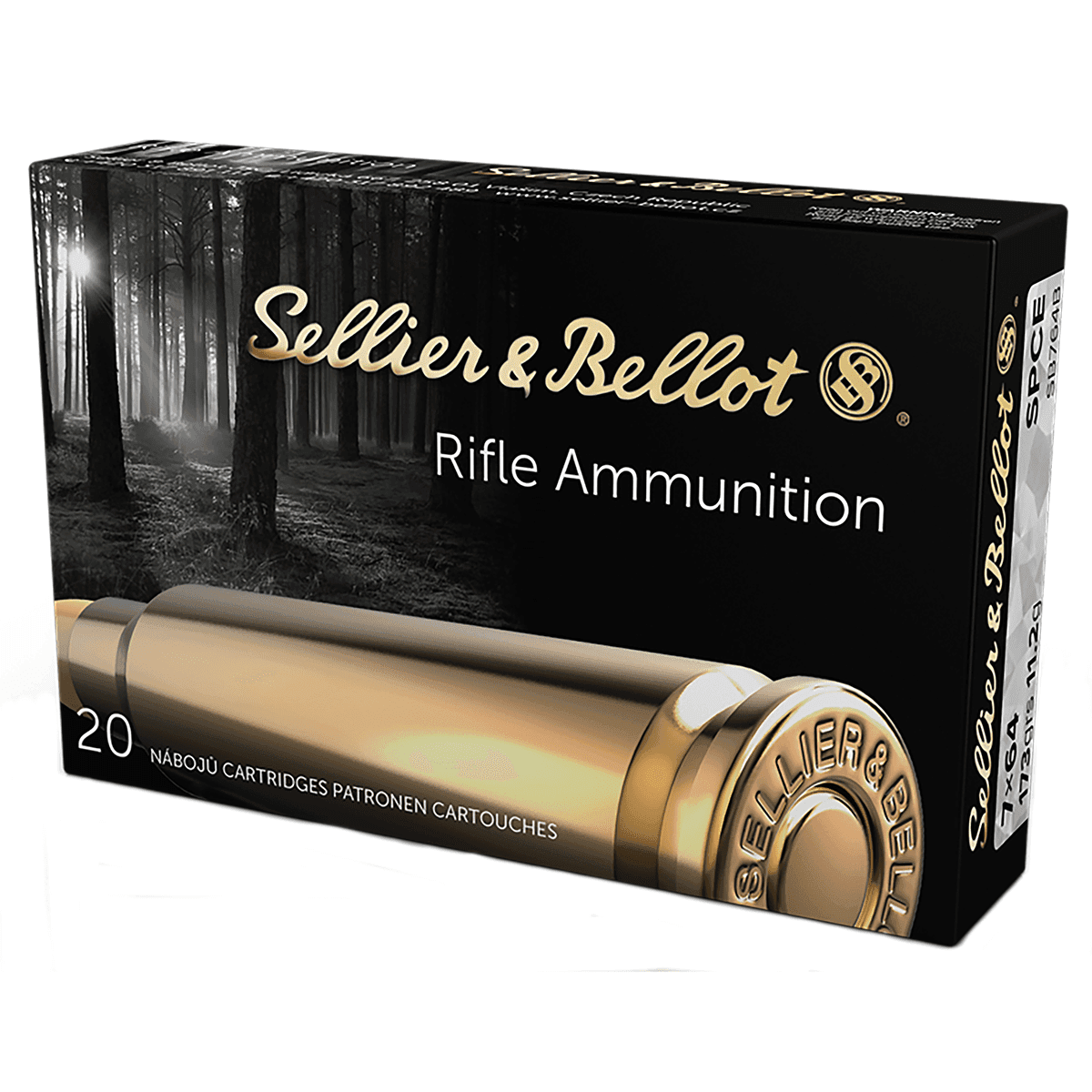 Sellier & Bellot 7x65mmR Rifle Ammo 173 gr SPCE Sellier & Bellot 7x65mmR Rifle Ammo 173 gr SPCE