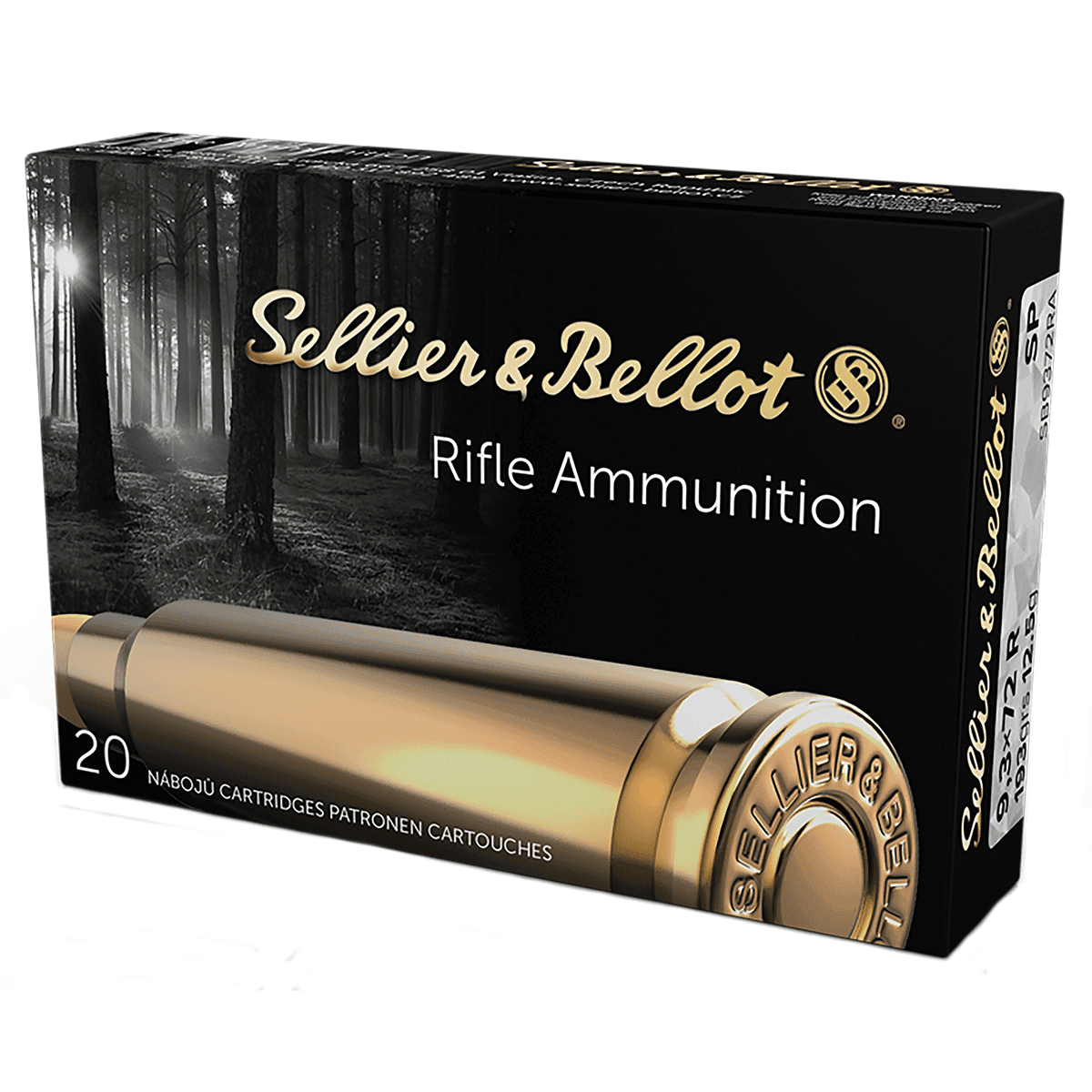 Sellier & Bellot 9.3mmx72R Rifle Ammo 193 gr SP Sellier & Bellot 9.3mmx72R Rifle Ammo 193 gr SP