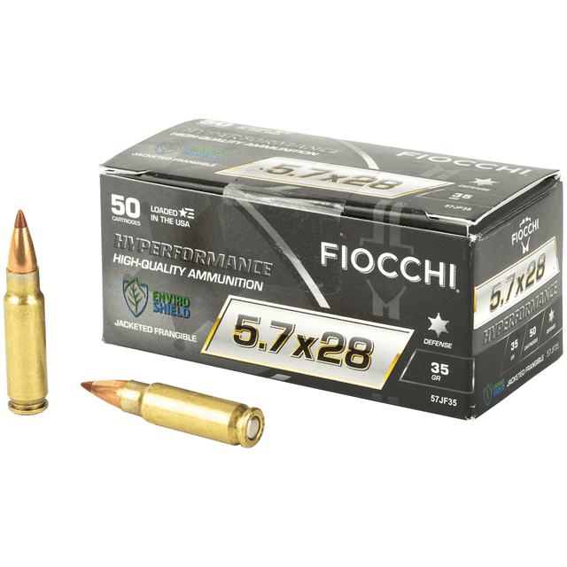 Fiocchi 5.7x28mm 35 gr Jacketed Frangeable (JF) Defensive Ammo Fiocchi 5.7x28mm 35 gr Jacketed Frangeable (JF) Defensive Ammo