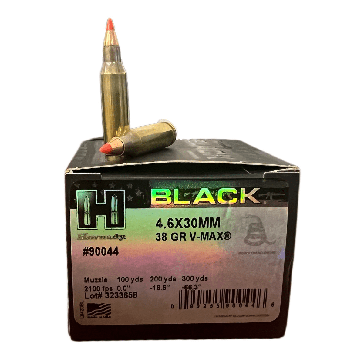 Hornady Black 4.6x30mm H&K 38 gr VMX MP7 Ammo Hornady Black 4.6x30mm H&K 38 gr VMX MP7 Ammo