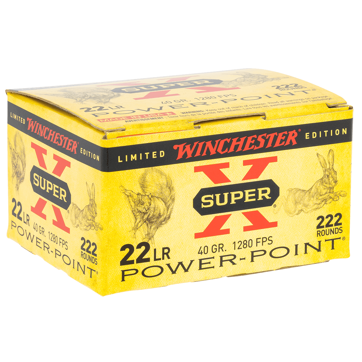 Winchester Super X 22 LR 40 gr HP 222rd Box Rimfire Ammo Winchester Super X 22 LR 40 gr HP 222rd Box Rimfire Ammo