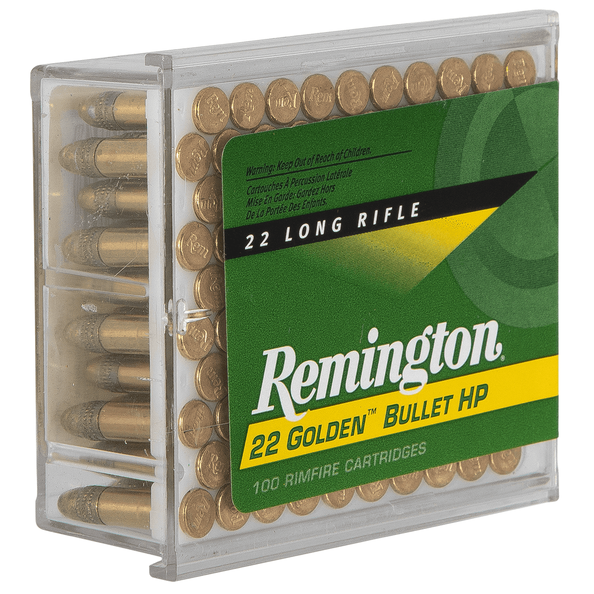 Remington .22 LR 36 Grain PRN Golden Bullet 100 Rounds Remington .22 LR 36 Grain PRN Golden Bullet 100 Rounds