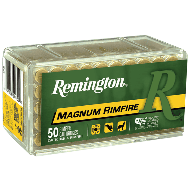 Remington 22 WMR 40 gr JHP 50rd Box Rimfire Ammo Remington 22 WMR 40 gr JHP 50rd Box Rimfire Ammo