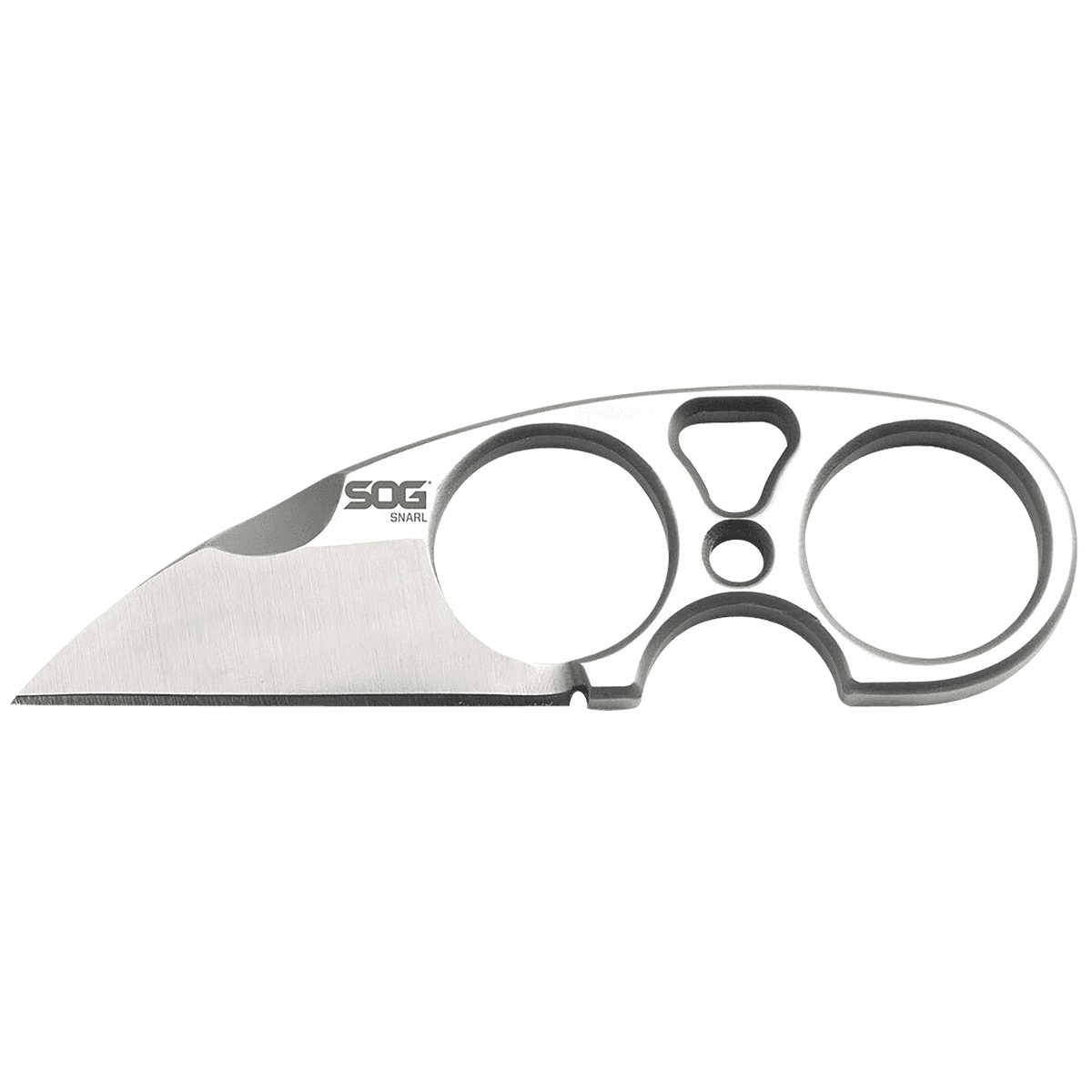 SOG Snarl 2.30" Fixed Plain Sheeps Foot Satin Stainless Knife SOG Snarl 2.30" Fixed Plain Sheeps Foot Satin Stainless Knife