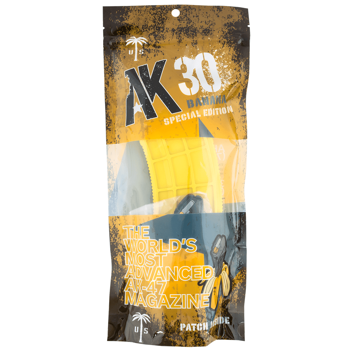 US Palm 30rd 7.62x39mm Magazine AK-47 Banana Yellow Polymer *Worn US Palm 30rd 7.62x39mm Magazine AK-47 Banana Yellow Polymer *Worn