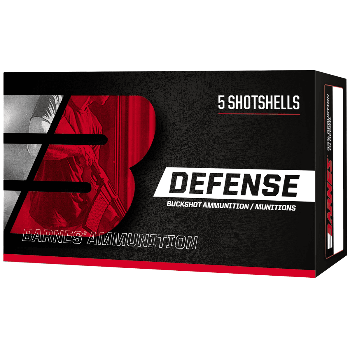 Barnes Defense 32013 20 Gauge 2.75" 17 Pellets 3 Buck Shot 5 Per Box Barnes Defense 32013 20 Gauge 2.75" 17 Pellets 3 Buck Shot 5 Per Box