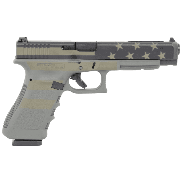 Glock G35 Gen3 Competition 40 S&W Operator Flag Cerakote Semi Automatic Handgun Glock G35 Gen3 Competition 40 S&W Operator Flag Cerakote Semi Automatic Handgun