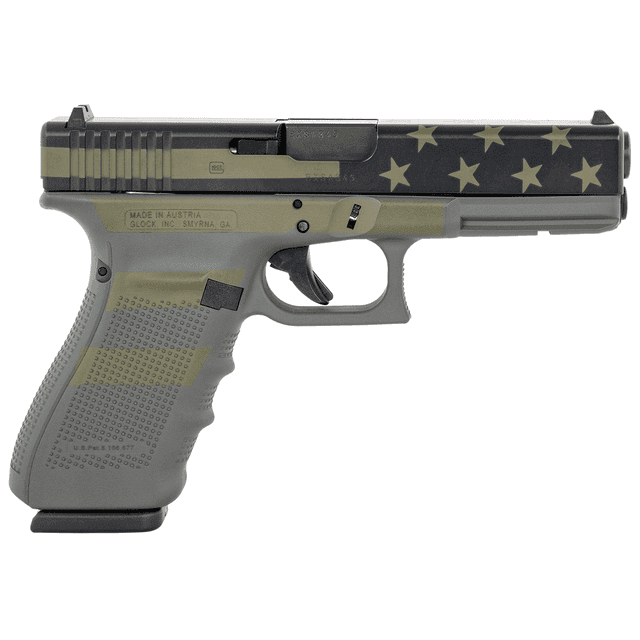 Glock G20 Gen4 Full Size 10mm Operator Flag Cerakote Semi Automatic Handgun Glock G20 Gen4 Full Size 10mm Operator Flag Cerakote Semi Automatic Handgun