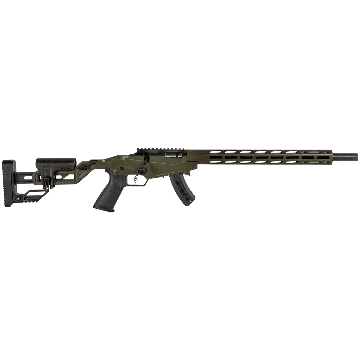 Ruger Precision Rimfire 22LR Bolt-Action Rifle OD Green Ruger Precision Rimfire 22LR Bolt-Action Rifle OD Green