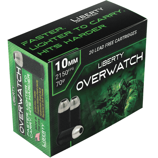 Liberty Ammunition OverWatch 10mm Auto 70 gr Open Cavity Design (OCD) Handgun Ammo Liberty Ammunition OverWatch 10mm Auto 70 gr Open Cavity Design (OCD) Handgun Ammo