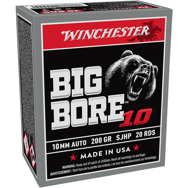 Winchester Ammo Big Bore 10mm Auto 200gr Semi Jacketed Hollow Point 20 Per Box X10MMBB Winchester Ammo Big Bore 10mm Auto 200gr Semi Jacketed Hollow Point 20 Per Box X10MMBB