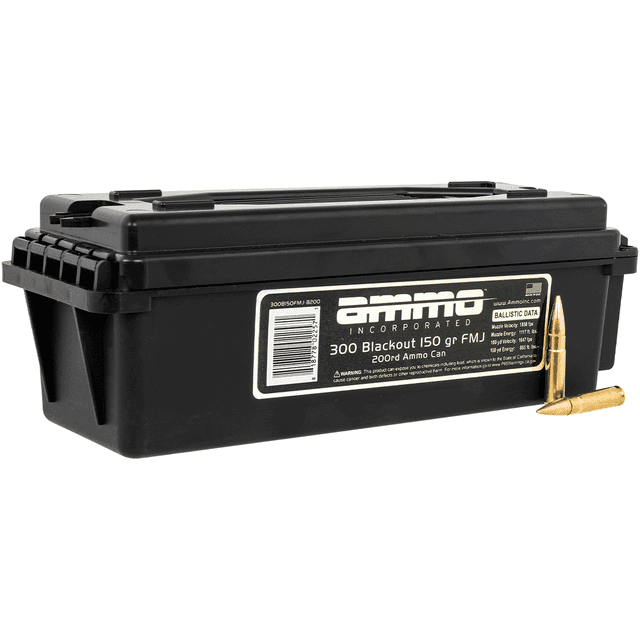 Ammo Inc Bulk 300 Blackout 150 gr FMJ 200 Per Box Rifle Ammo Ammo Inc Bulk 300 Blackout 150 gr FMJ 200 Per Box Rifle Ammo