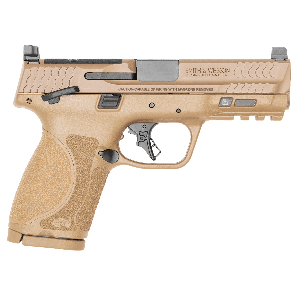 Smith & Wesson 13573 M&P M2.0 Compact Frame 9mm Semi Automatic Handgun FDE Smith & Wesson 13573 M&P M2.0 Compact Frame 9mm Semi Automatic Handgun FDE