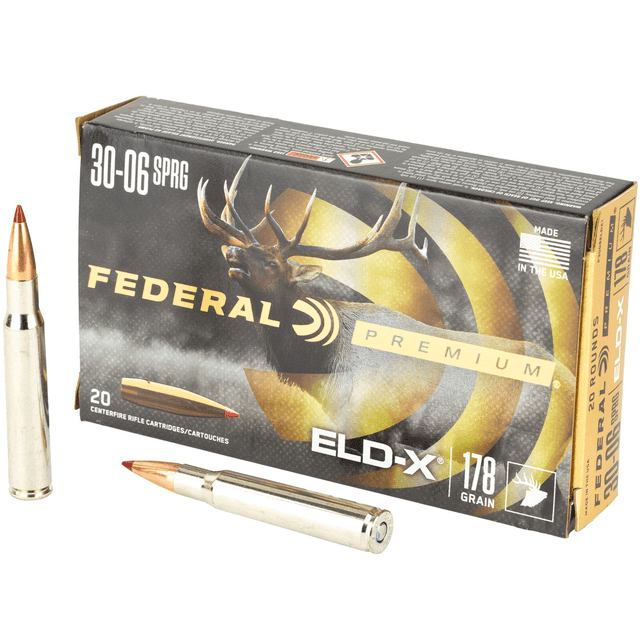 Federal Premium ELD-X 30-06 Springfield 175 gr Extremely Low Drag-eXpanding (ELD-X) Hunting Ammo Federal Premium ELD-X 30-06 Springfield 175 gr Extremely Low Drag-eXpanding (ELD-X) Hunting Ammo