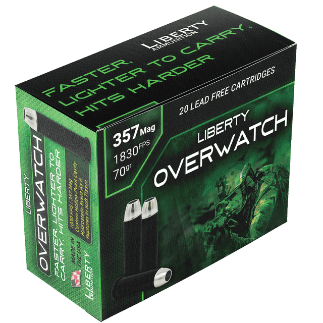 Liberty Ammunition OverWatch 357 Mag 70 gr Open Cavity Design (OCD) Handgun Ammo Liberty Ammunition OverWatch 357 Mag 70 gr Open Cavity Design (OCD) Handgun Ammo