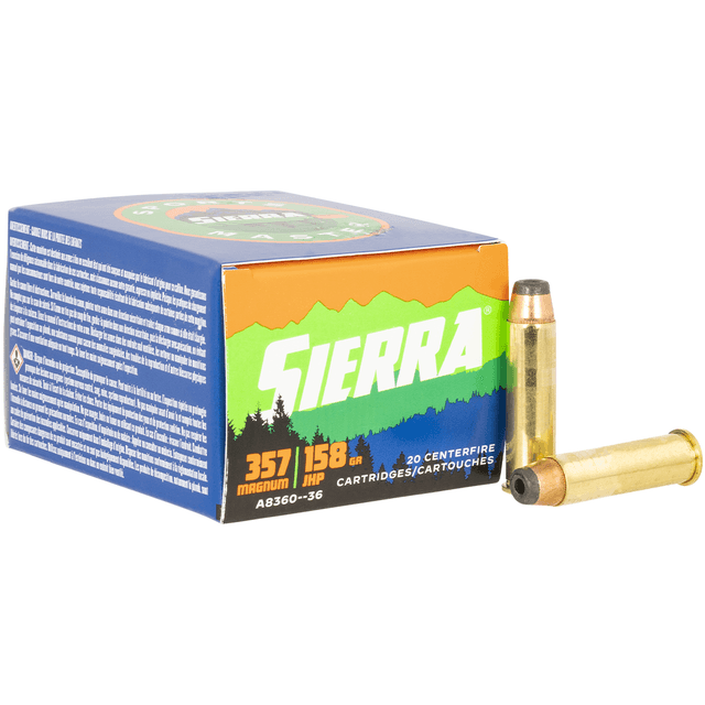 Sierra Outdoor Master 357 Mag 158 gr Jacket Hollow Point Handgun Ammo Sierra Outdoor Master 357 Mag 158 gr Jacket Hollow Point Handgun Ammo