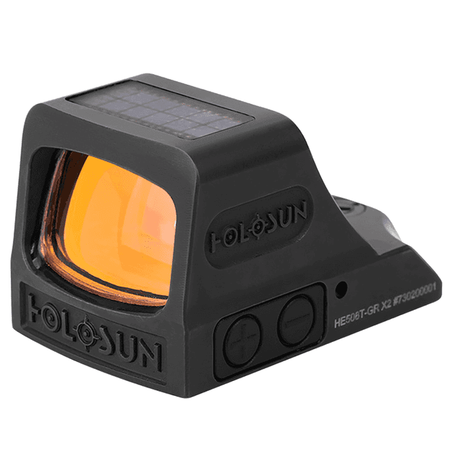 Holosun X2 Titanium 0.63 x 0.91 2 MOA Green Dot/32 MOA Green Circle Multi Reticle Holosun X2 Titanium 0.63 x 0.91 2 MOA Green Dot/32 MOA Green Circle Multi Reticle