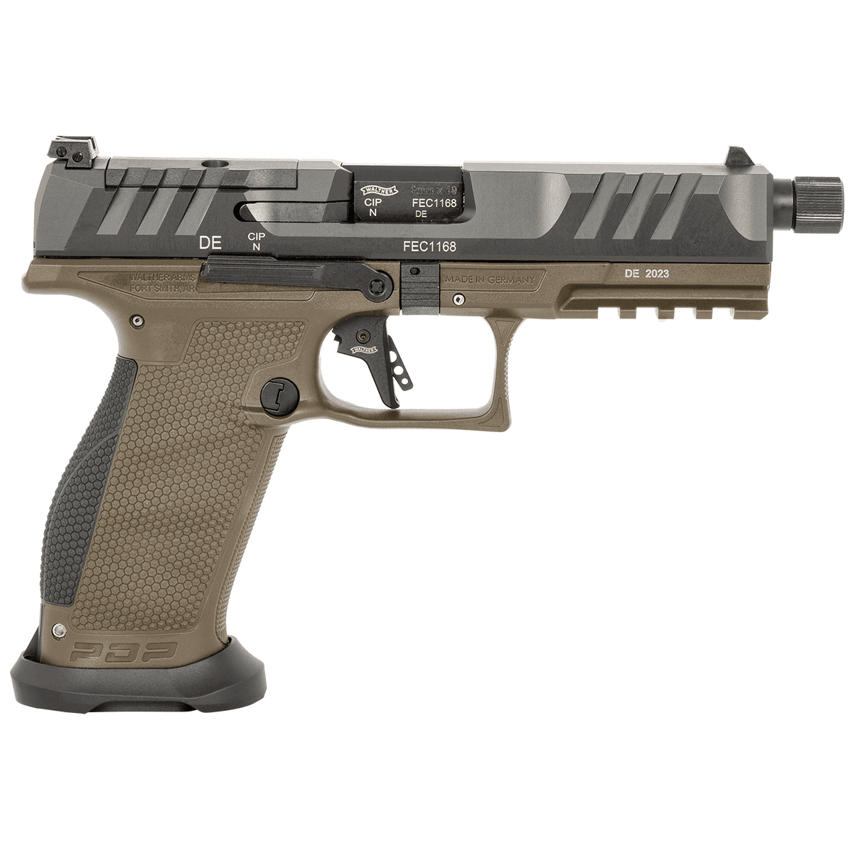 Walther Arms 2877490 PDP Pro SD Full Size 9mm OD Green Handgun Walther Arms 2877490 PDP Pro SD Full Size 9mm OD Green Handgun